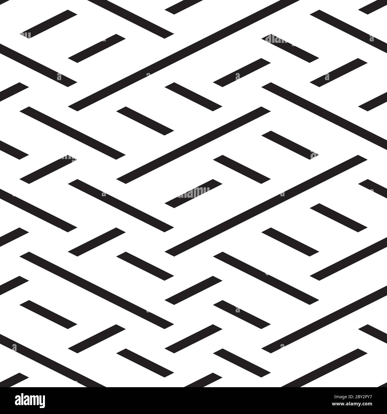 Seamless pattern with oblique black segments Stock Vector