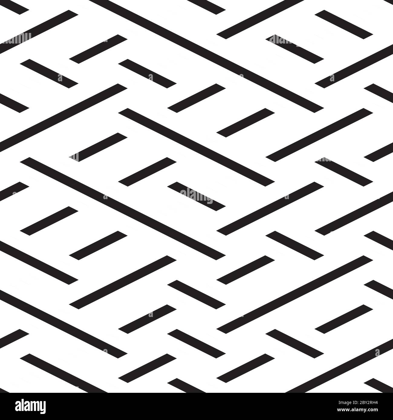 Seamless pattern with oblique black segments Stock Vector