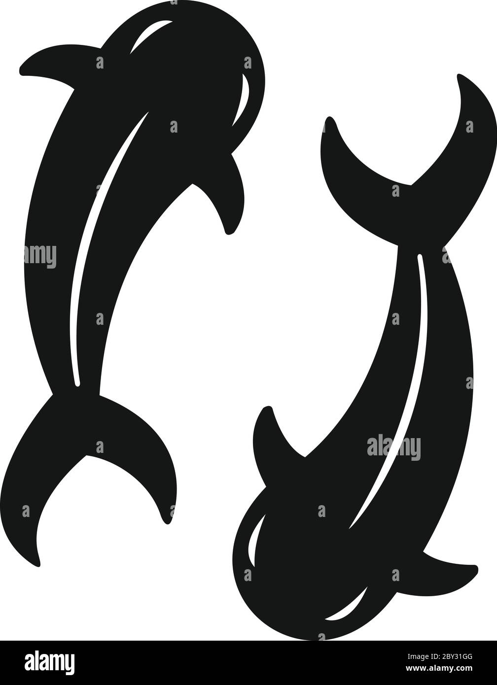 Koi carp icon. Simple illustration of koi carp vector icon for web ...