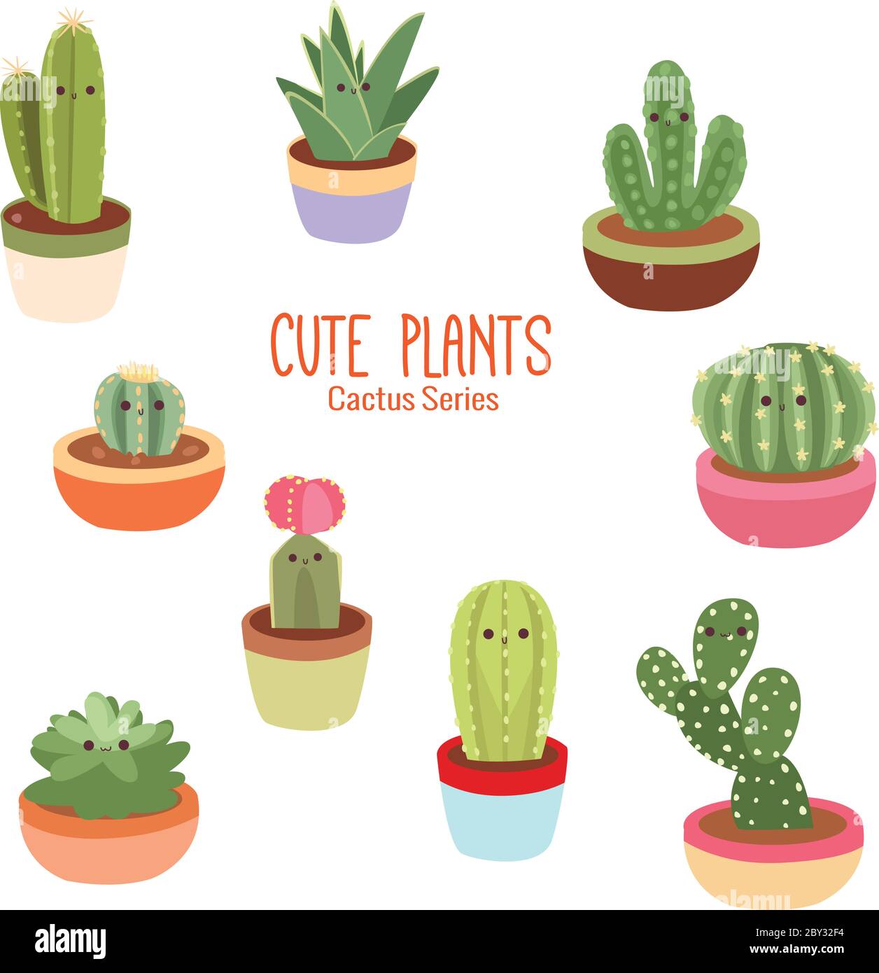 Free Vector, Cute cactus collection in flat design