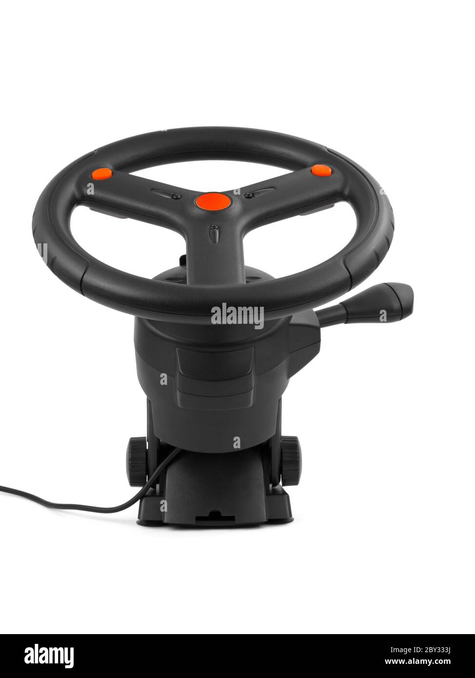 Computer steering wheel Stock Photo