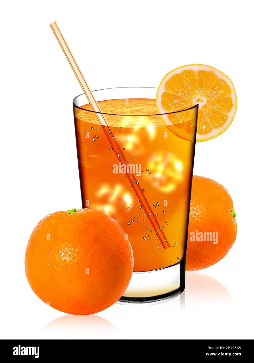 Fresh orange juice water splash Cut Out Stock Images & Pictures Alamy