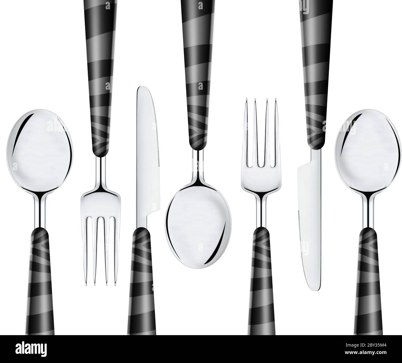 Fork spoon and knife Stock Photo Alamy