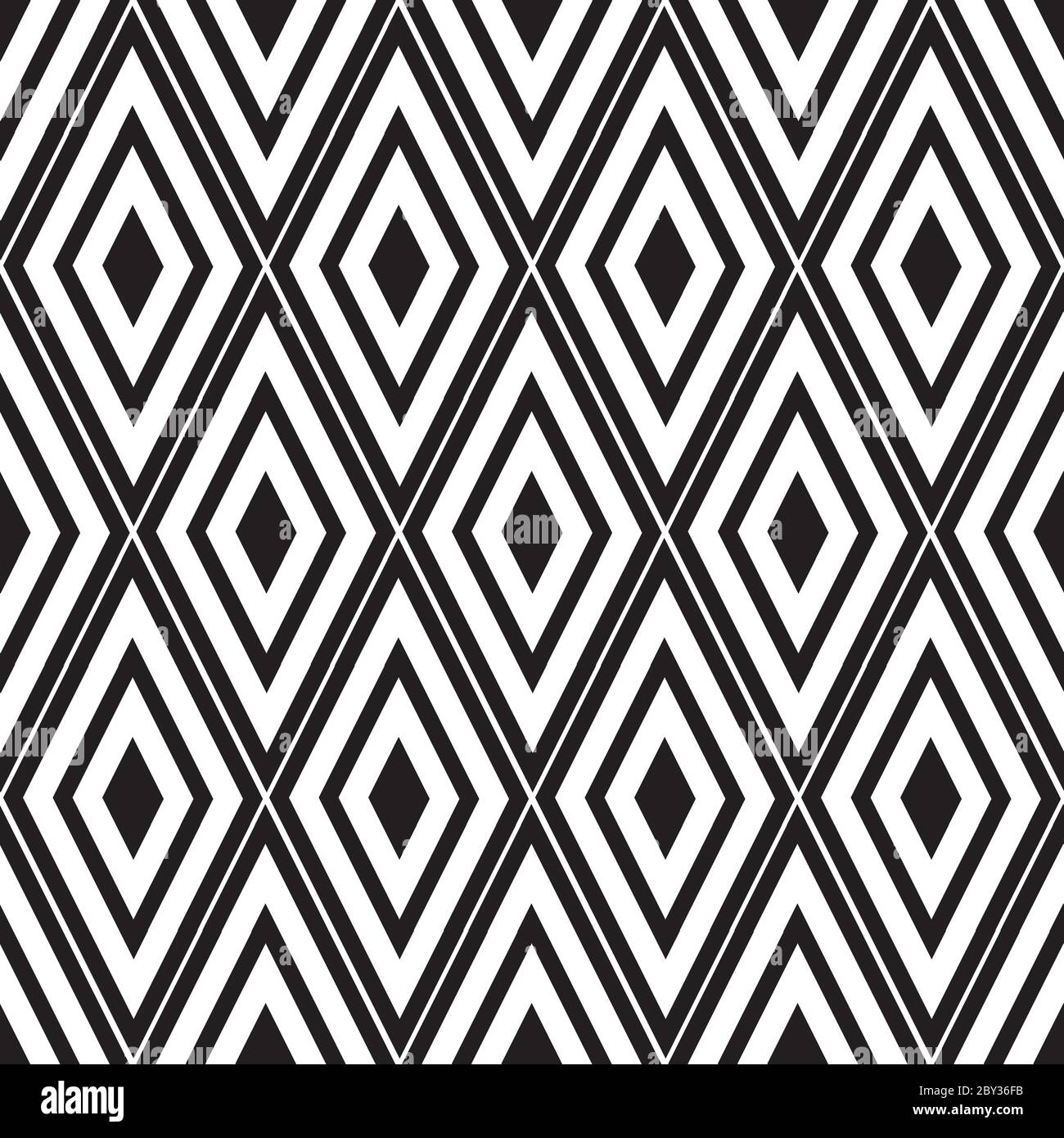 seamless pattern with black rhombuses Stock Vector