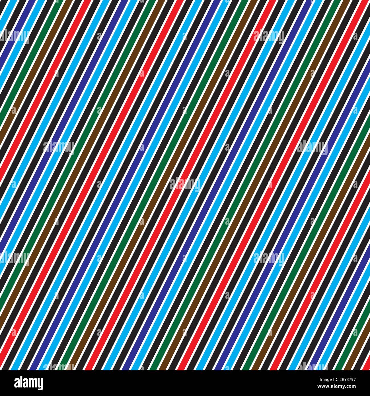 Seamless pattern with oblique colored segments Stock Vector