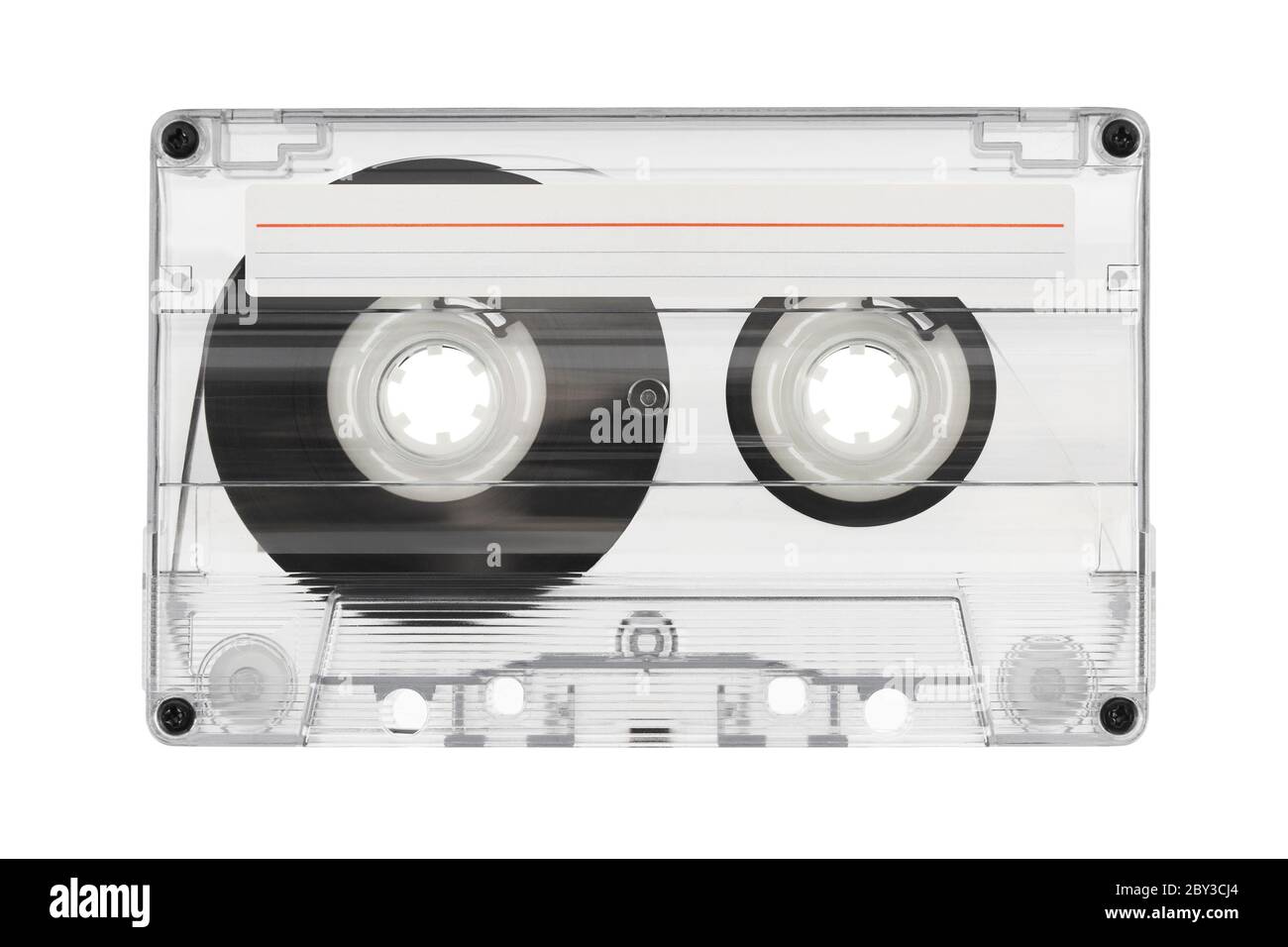 Audio cassette with label Stock Photo Alamy