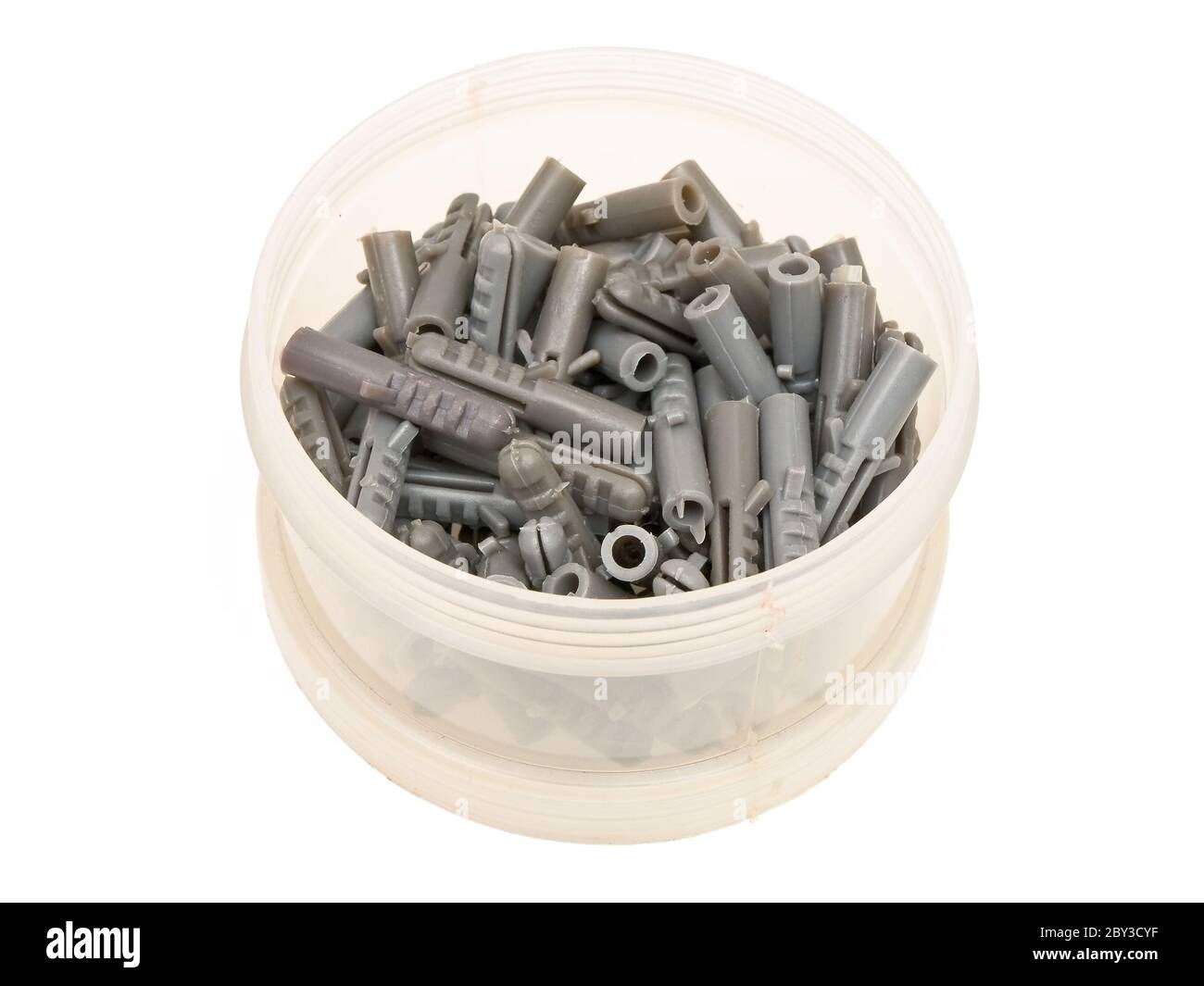 grey dowel pins Stock Photo