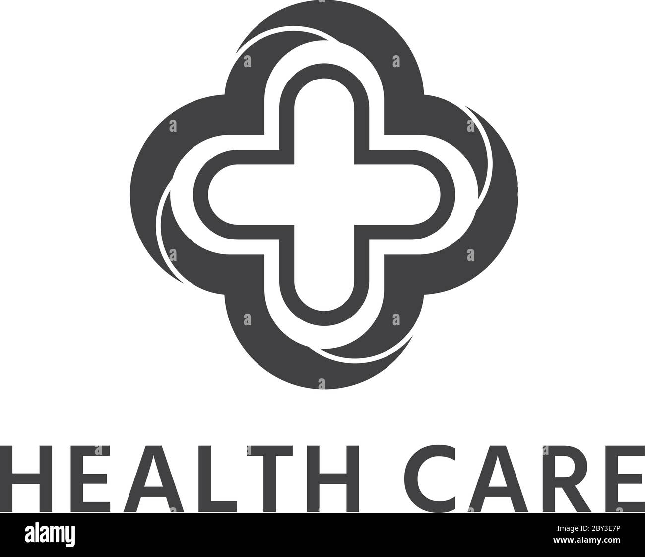 abstract cross Medical Health care Logo icon. vector illustration Stock ...