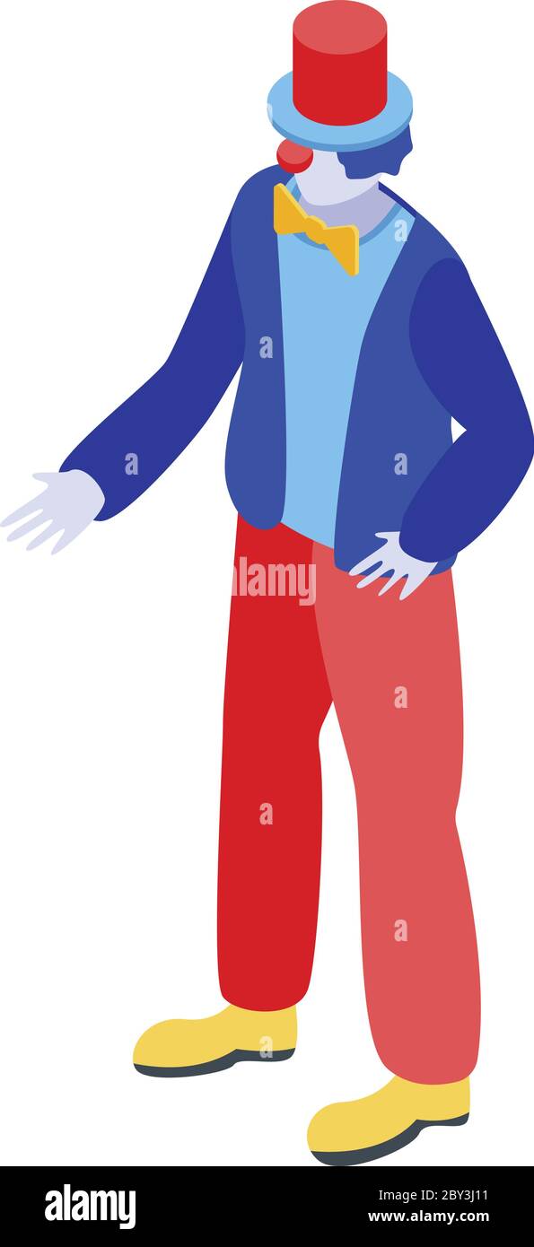 Circus clown icon, isometric style Stock Vector Image & Art - Alamy