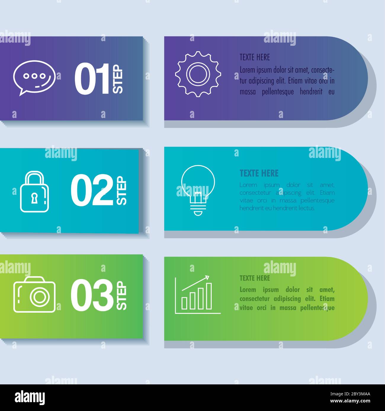 infographic template with business icons concept Stock Vector Image ...