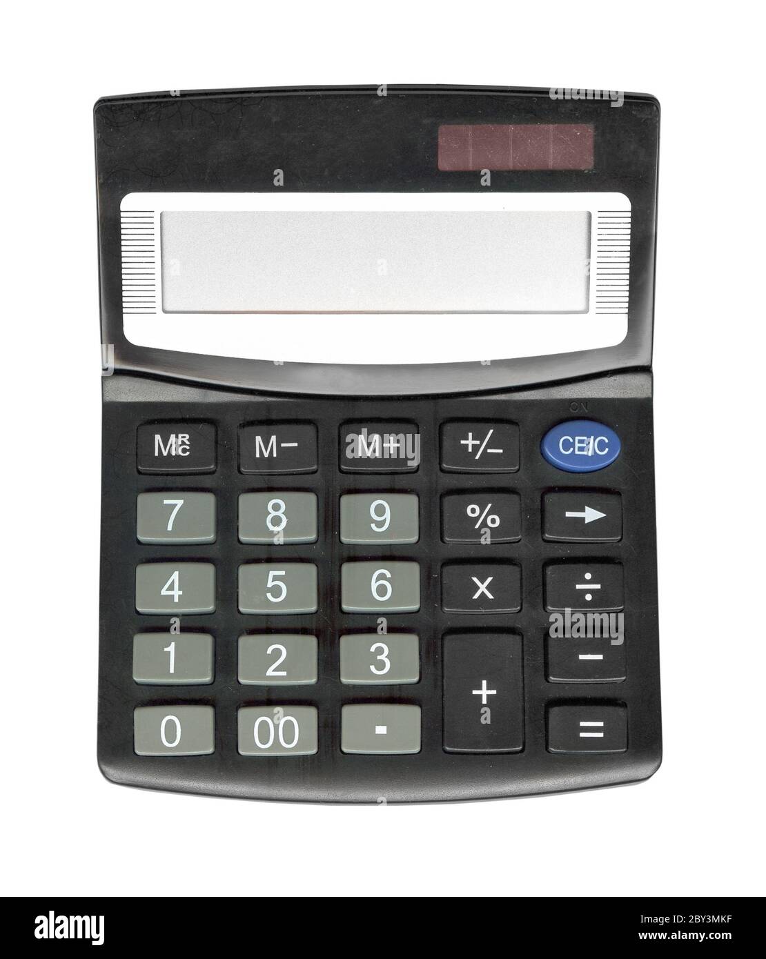 Basic Math Black Calculator Black calculator isolated Stock Photo - Alamy