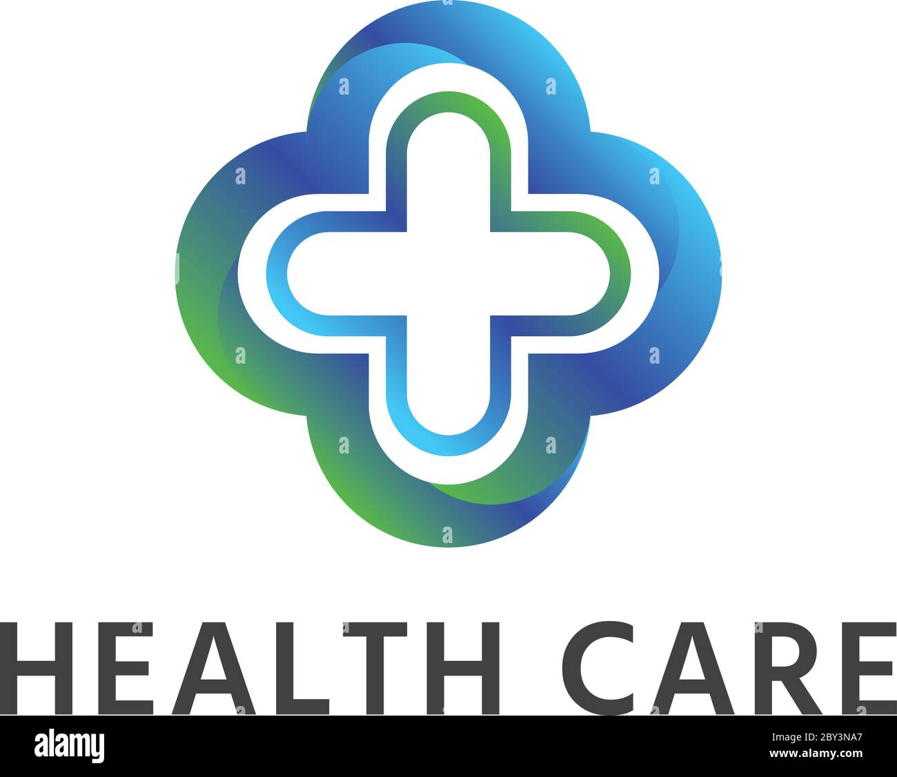 abstract cross Medical Health care Logo icon. vector illustration Stock ...
