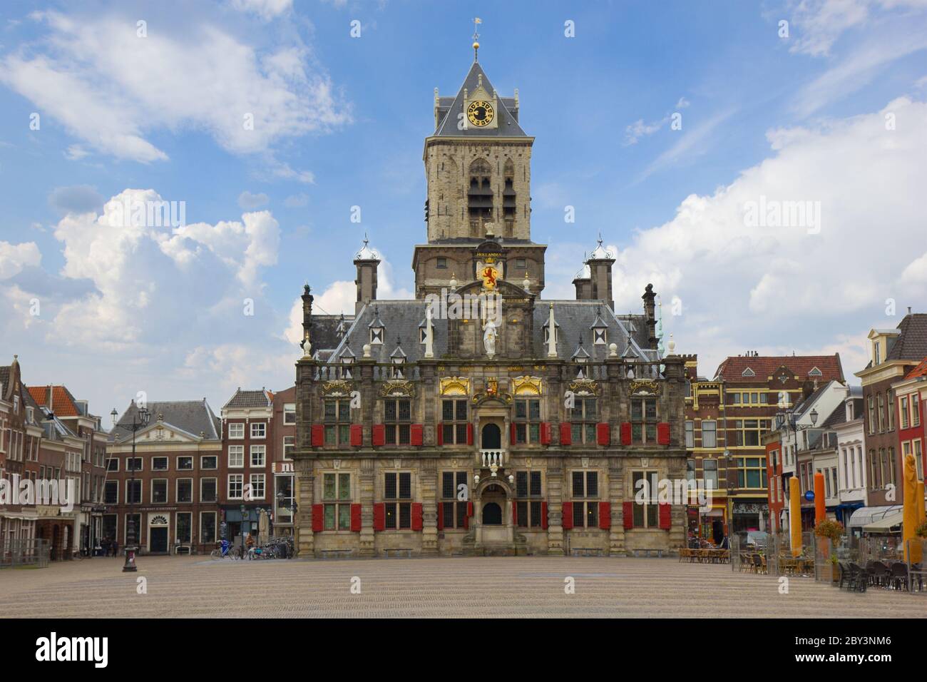 town hall, Delft, Holland Stock Photo Alamy