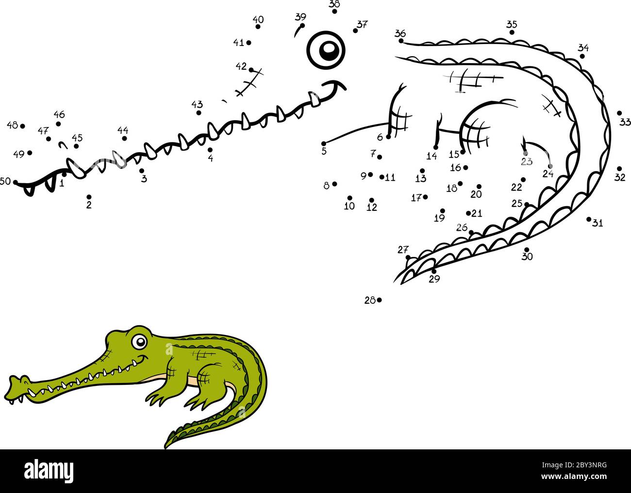 numbers-game-education-dot-to-dot-game-for-children-gavial-stock