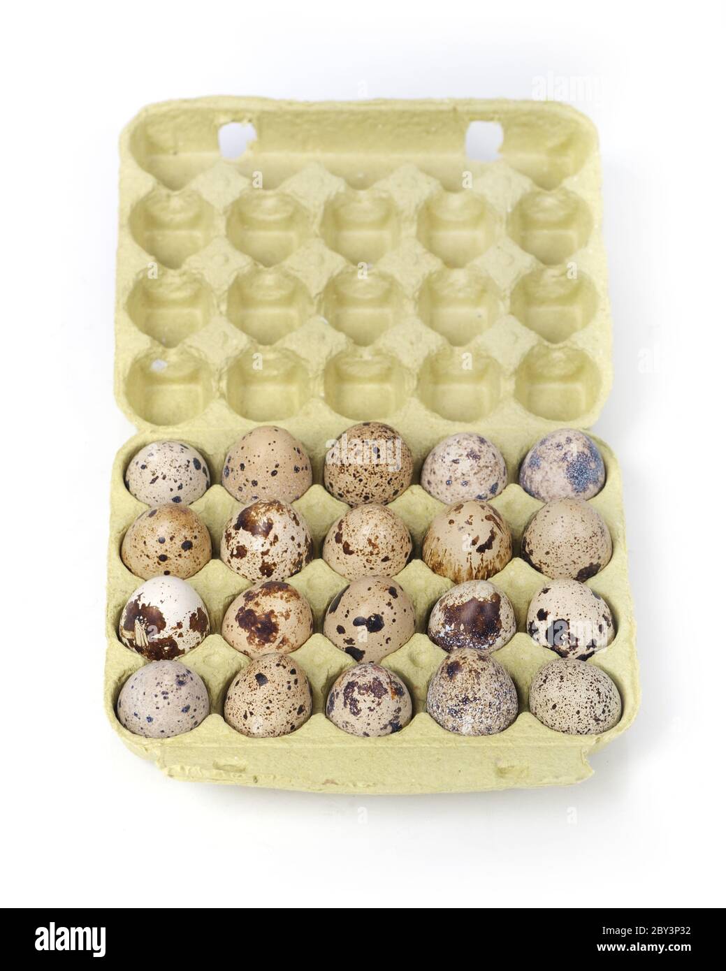 Eggs in package Stock Photo