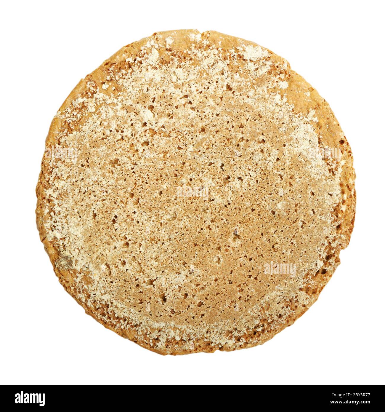 Single oatmeal cookie Stock Photo