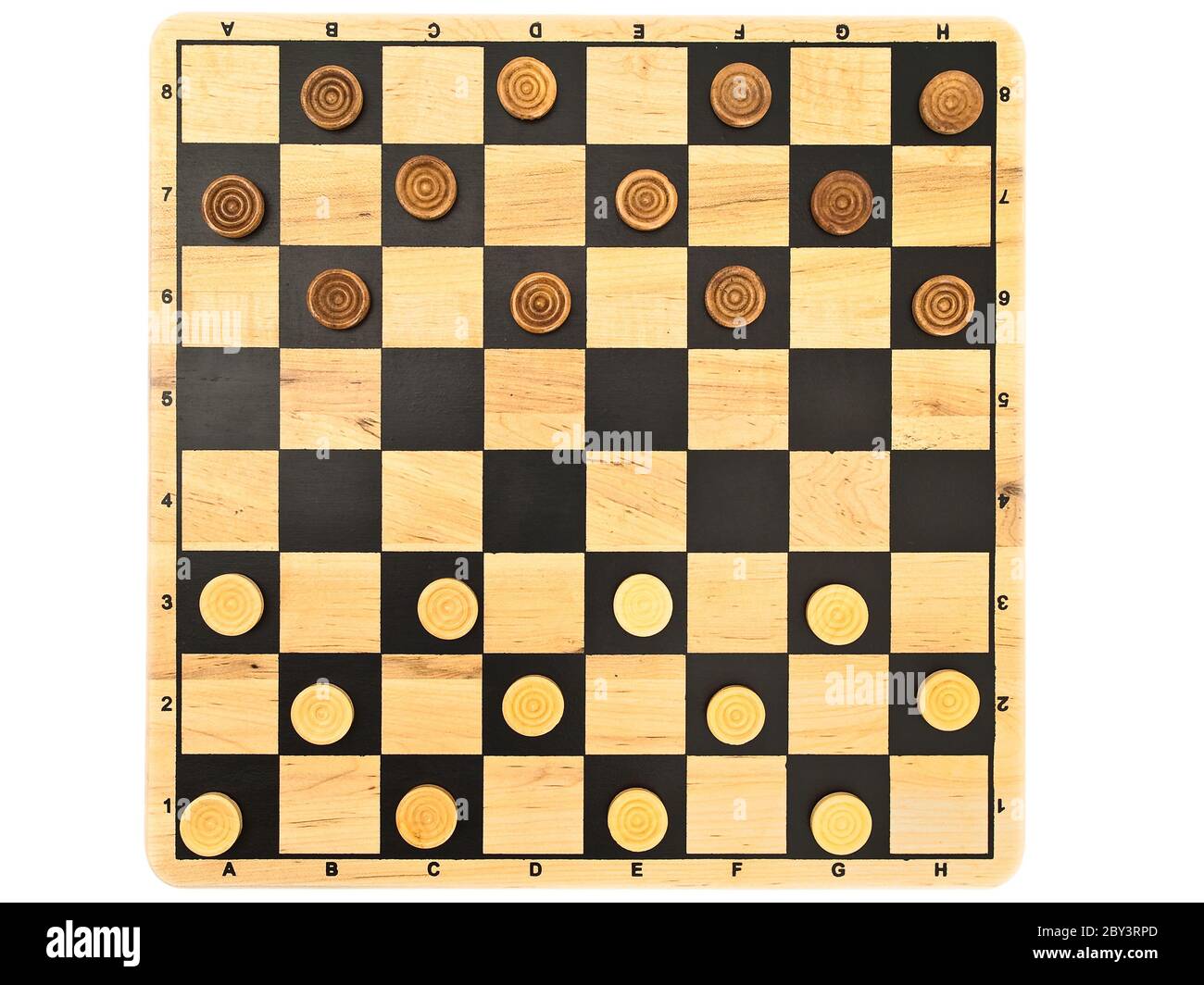 Black checker pieces Cut Out Stock Images & Pictures - Alamy