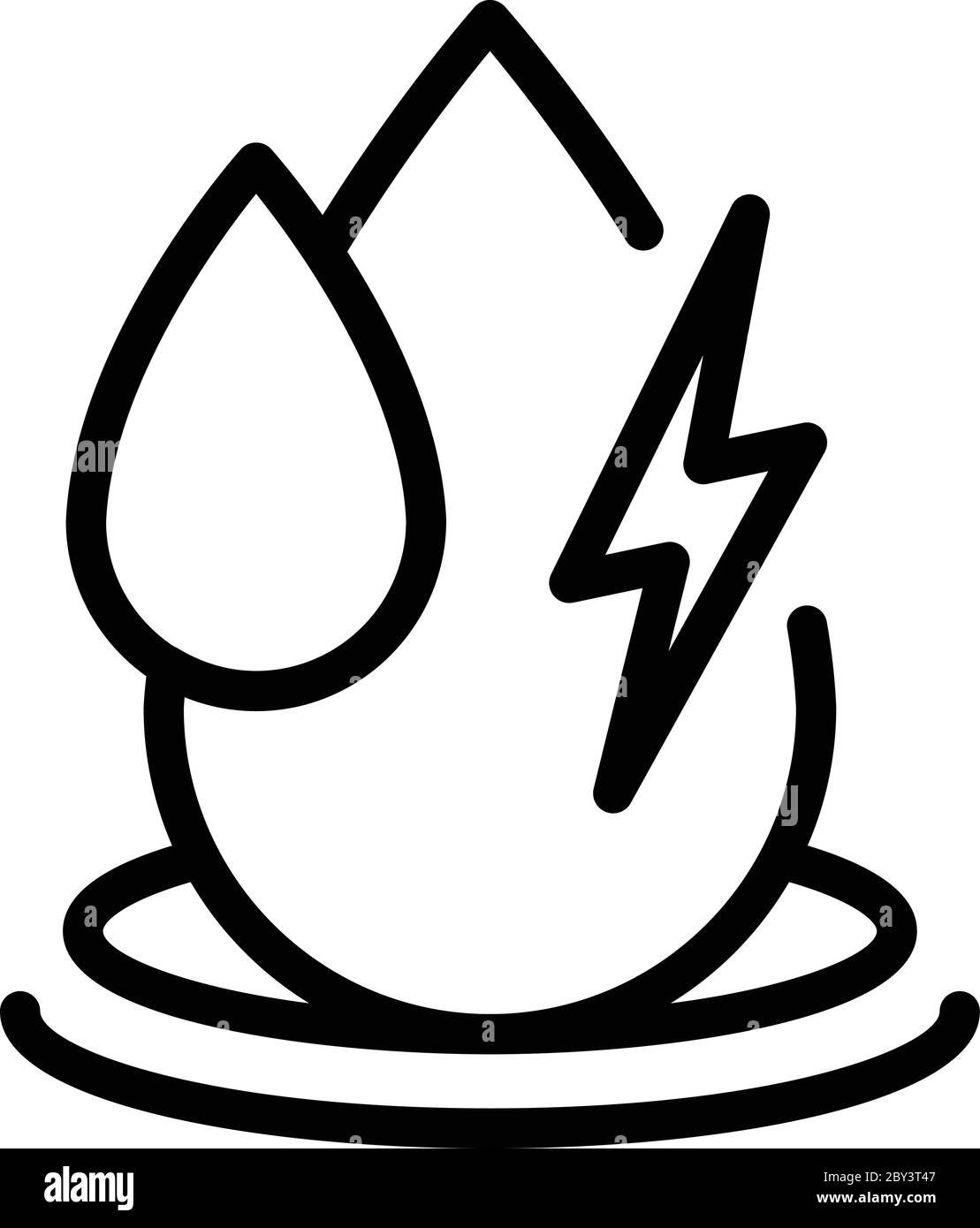 Water energy icon, outline style Stock Vector Image & Art - Alamy