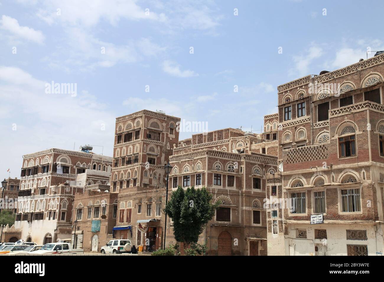 Traditional Yemen houses. Sanaa which is on the Unesco World Heritage