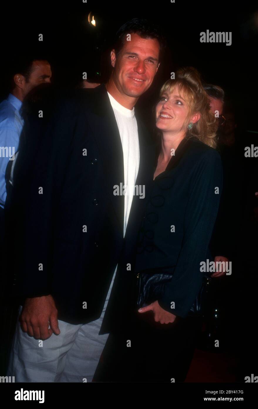 Westwood, California, USA 10th October 1995 Actor Brad Johnson and wife