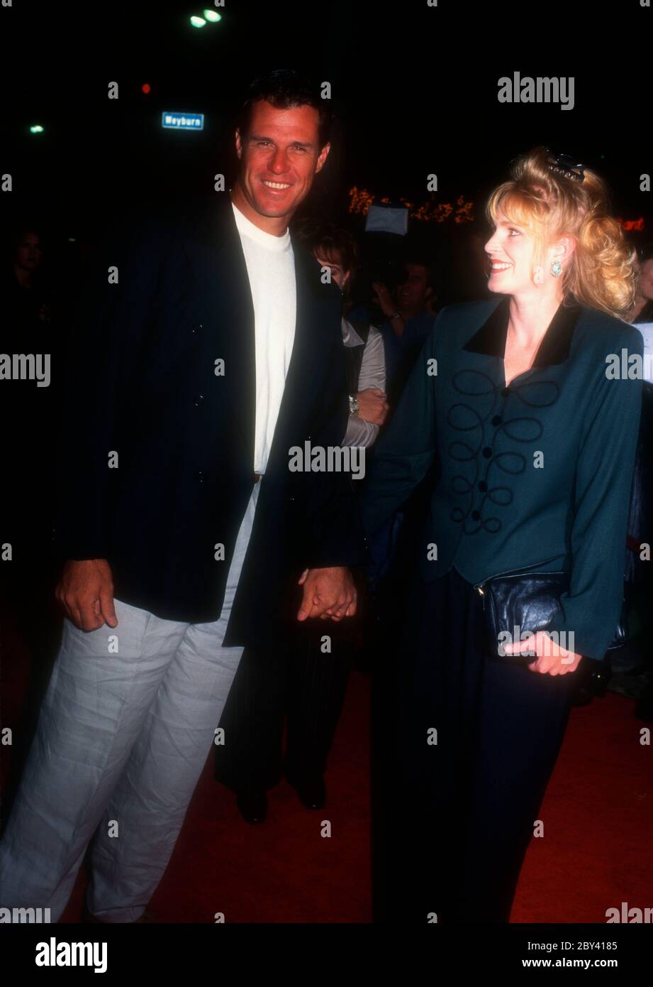 Westwood, California, USA 10th October 1995 Actor Brad Johnson and wife
