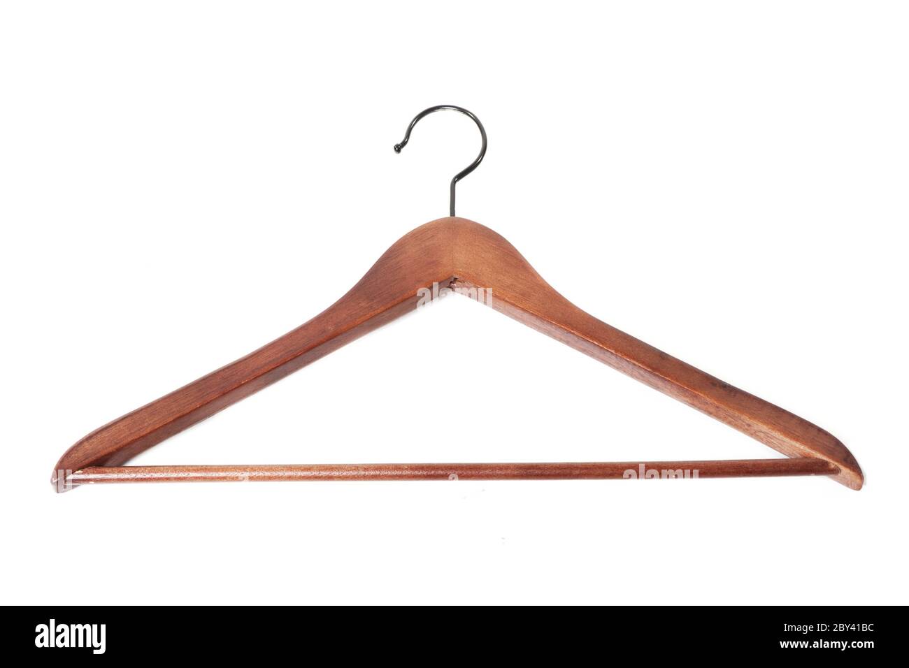 Wooden hanger Stock Photo