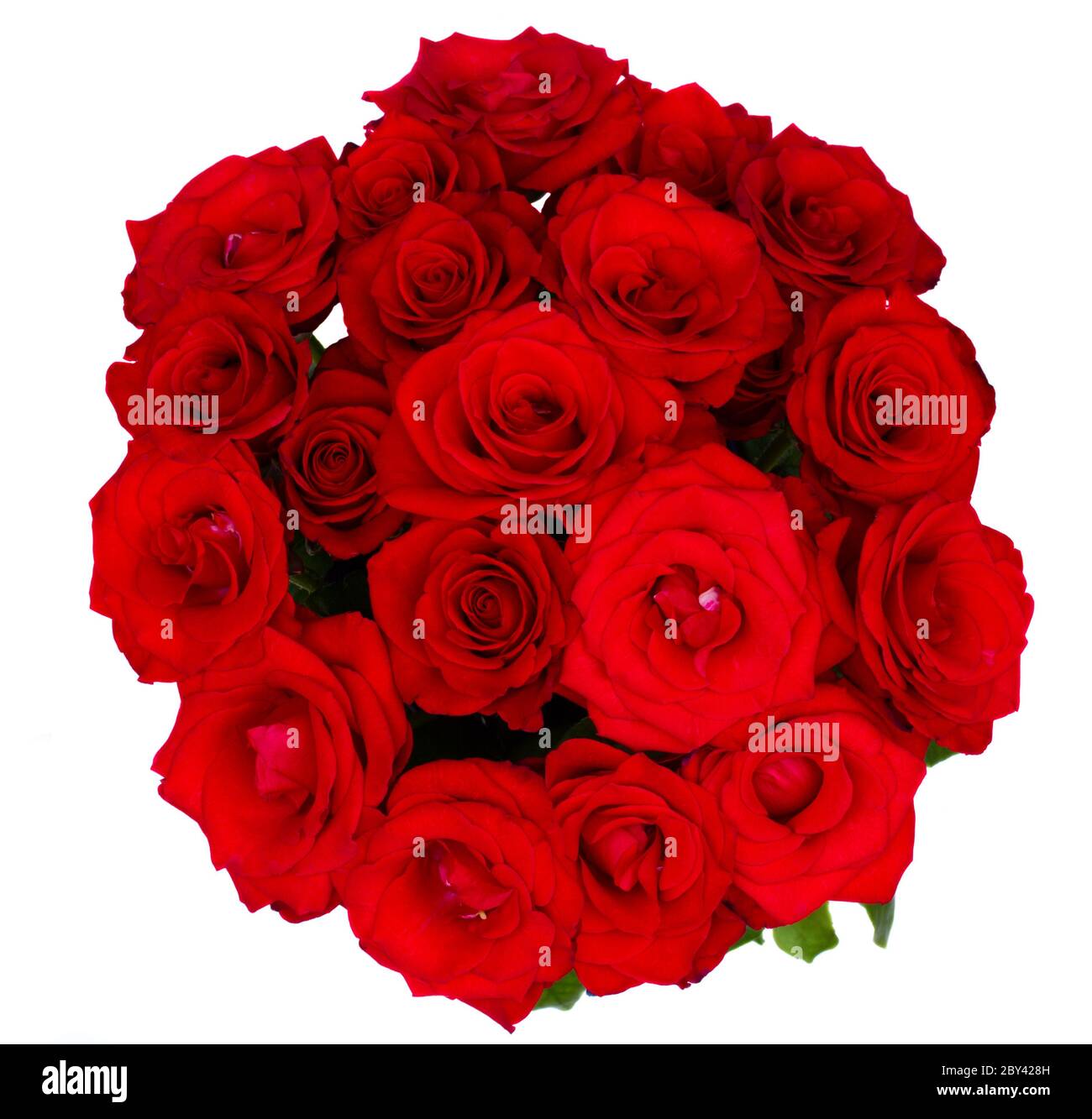 round bouquet of red roses Stock Photo Alamy