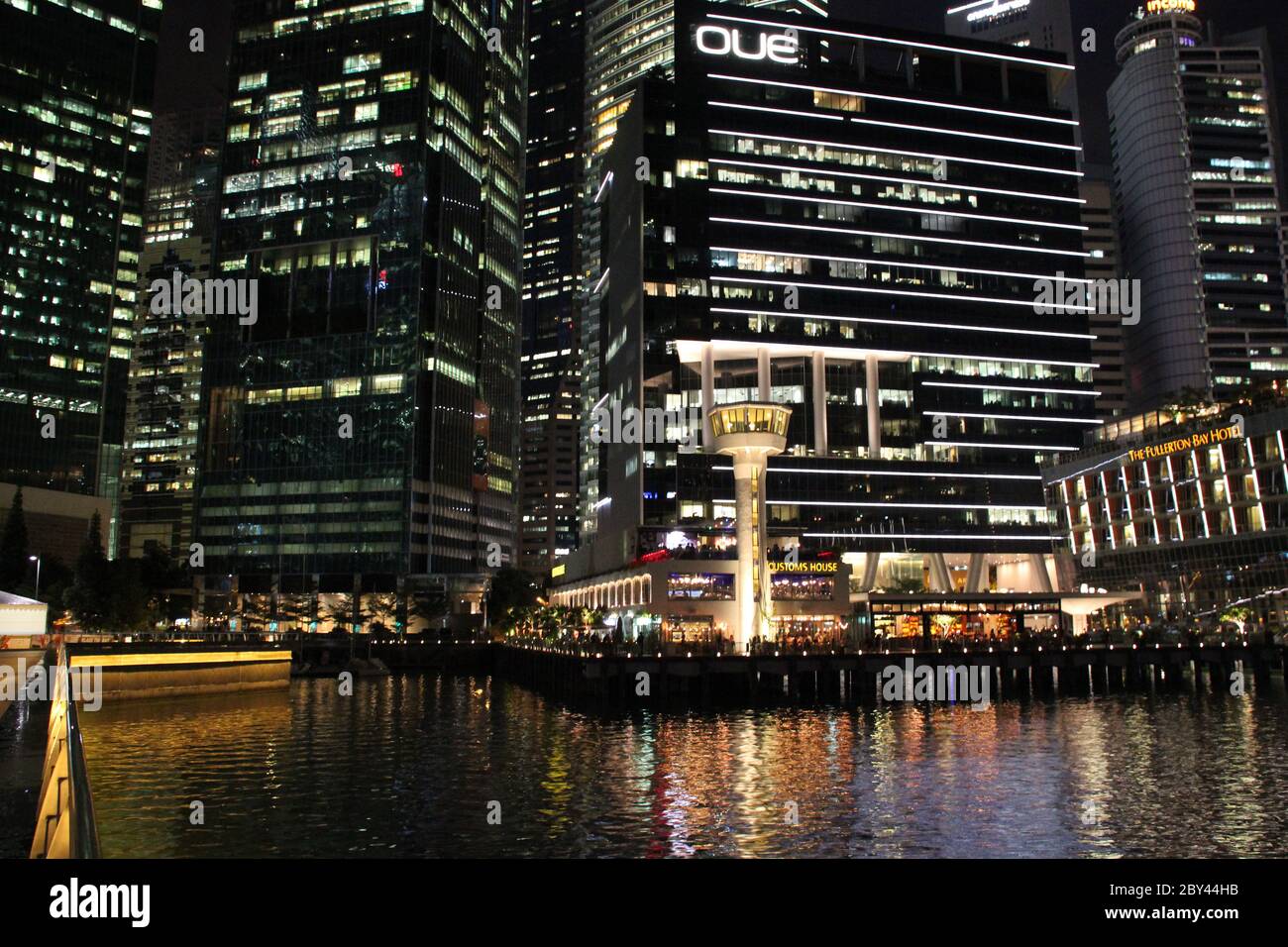 skyline on the littoral in singapore Stock Photo