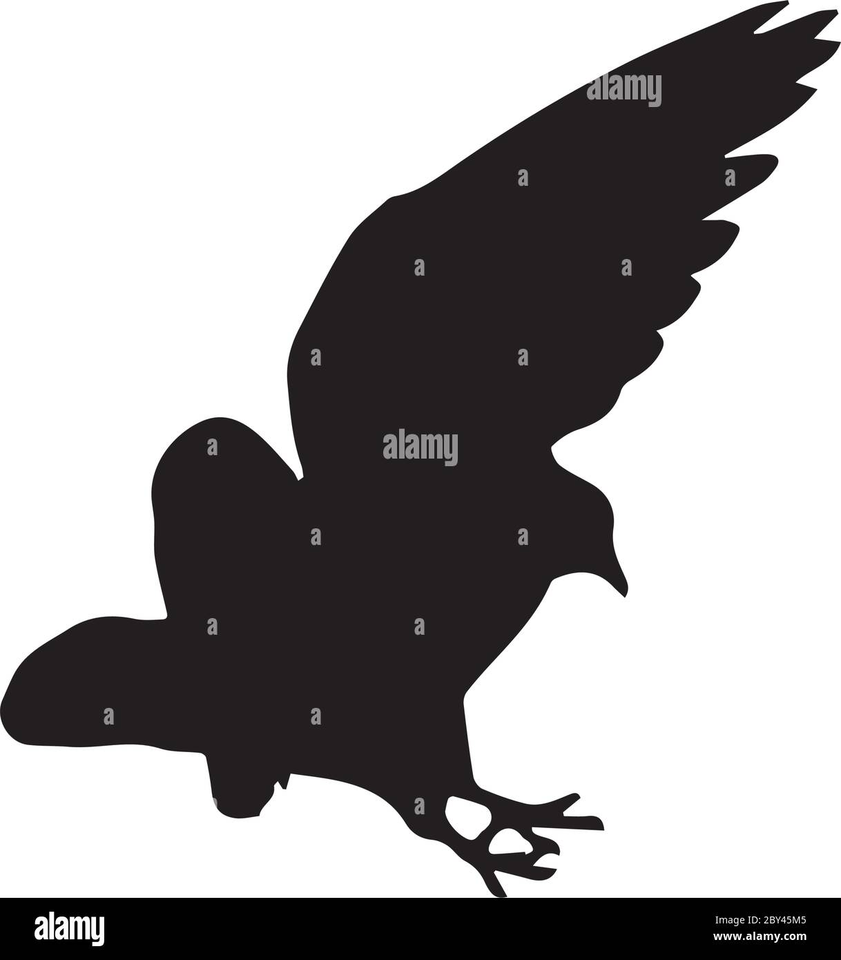 dove in flight silhouettes.   Pigeon  vector icon Stock Vector