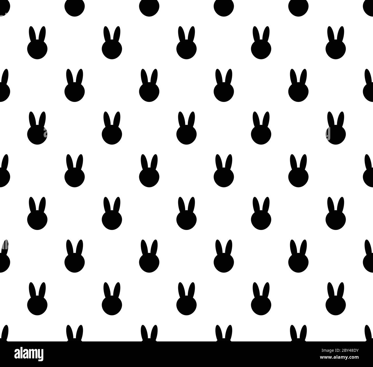 background with  rabbit. rabbit seamless pattern vector Stock Vector