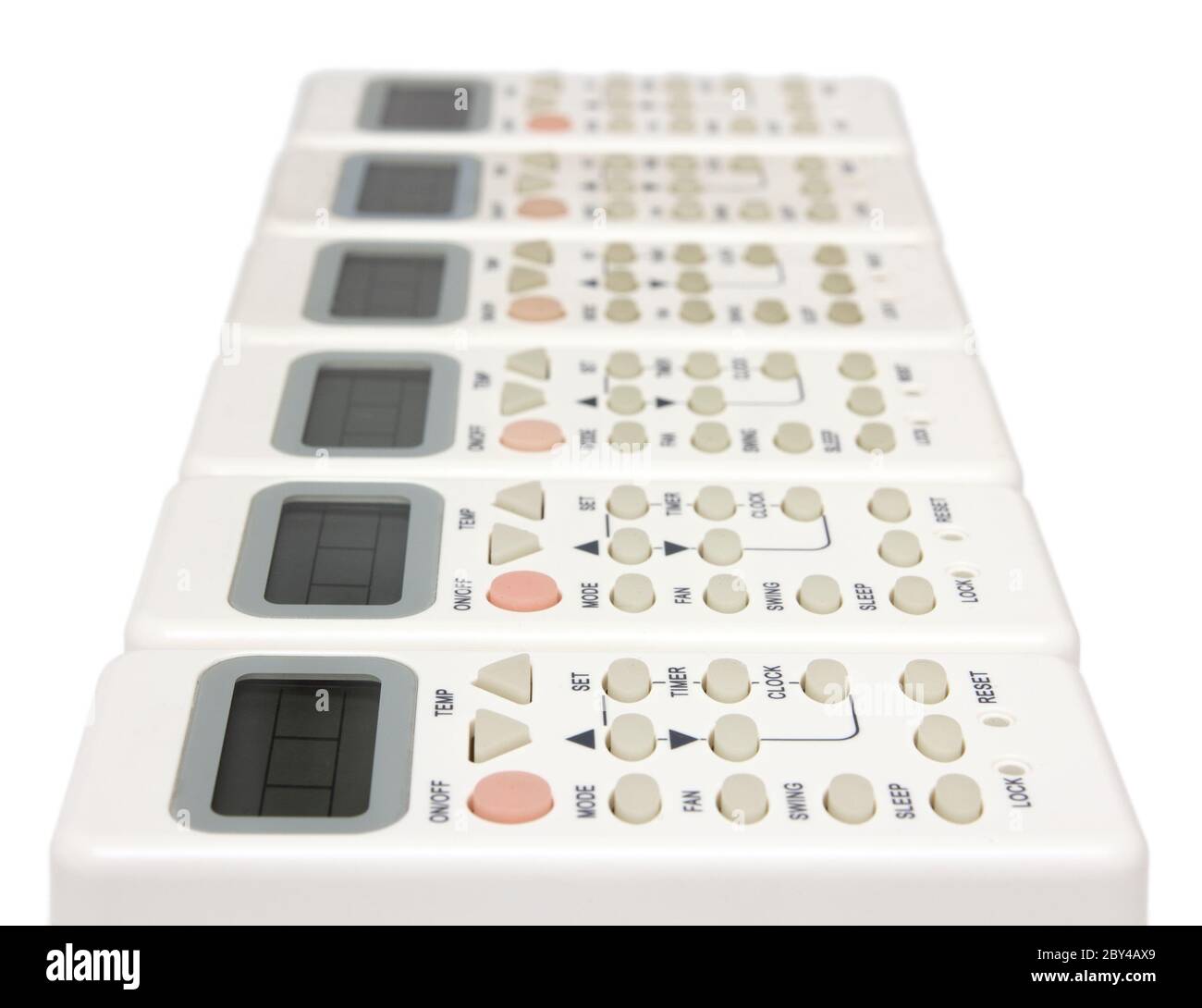 remote infrared devices in row Stock Photo Alamy