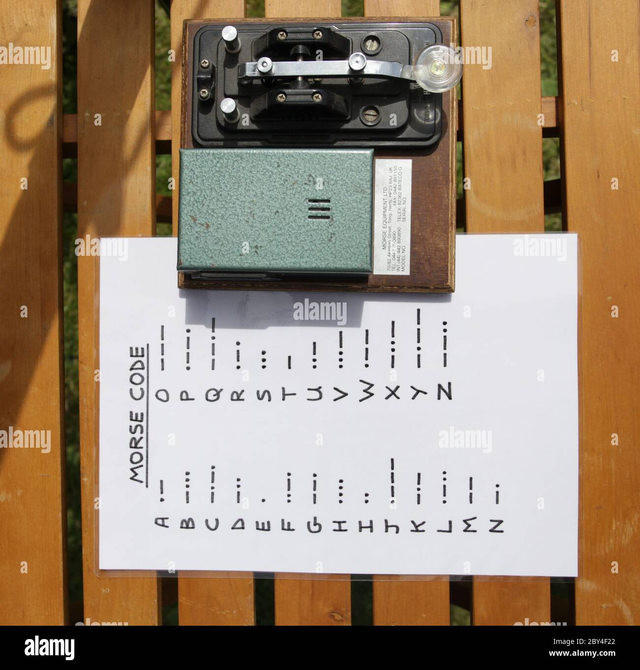 Morse code transmitter Stock Photo