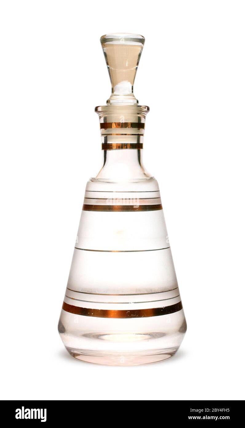 old empty decanter Stock Photo Alamy