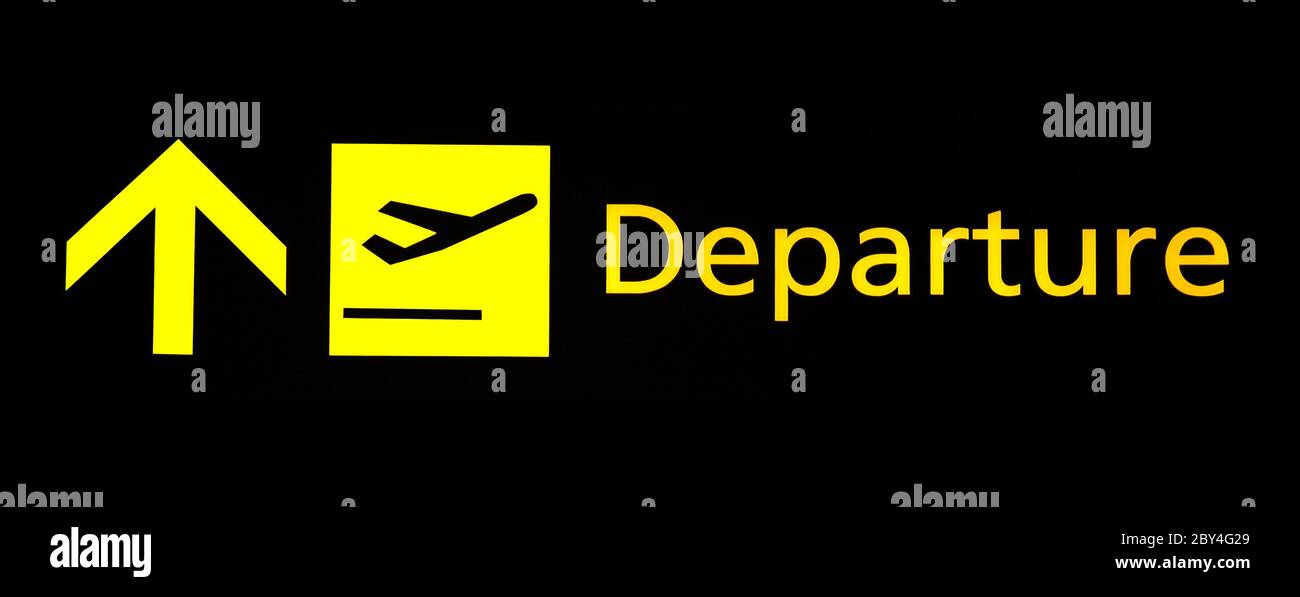 Departure sign hires stock photography and images Alamy