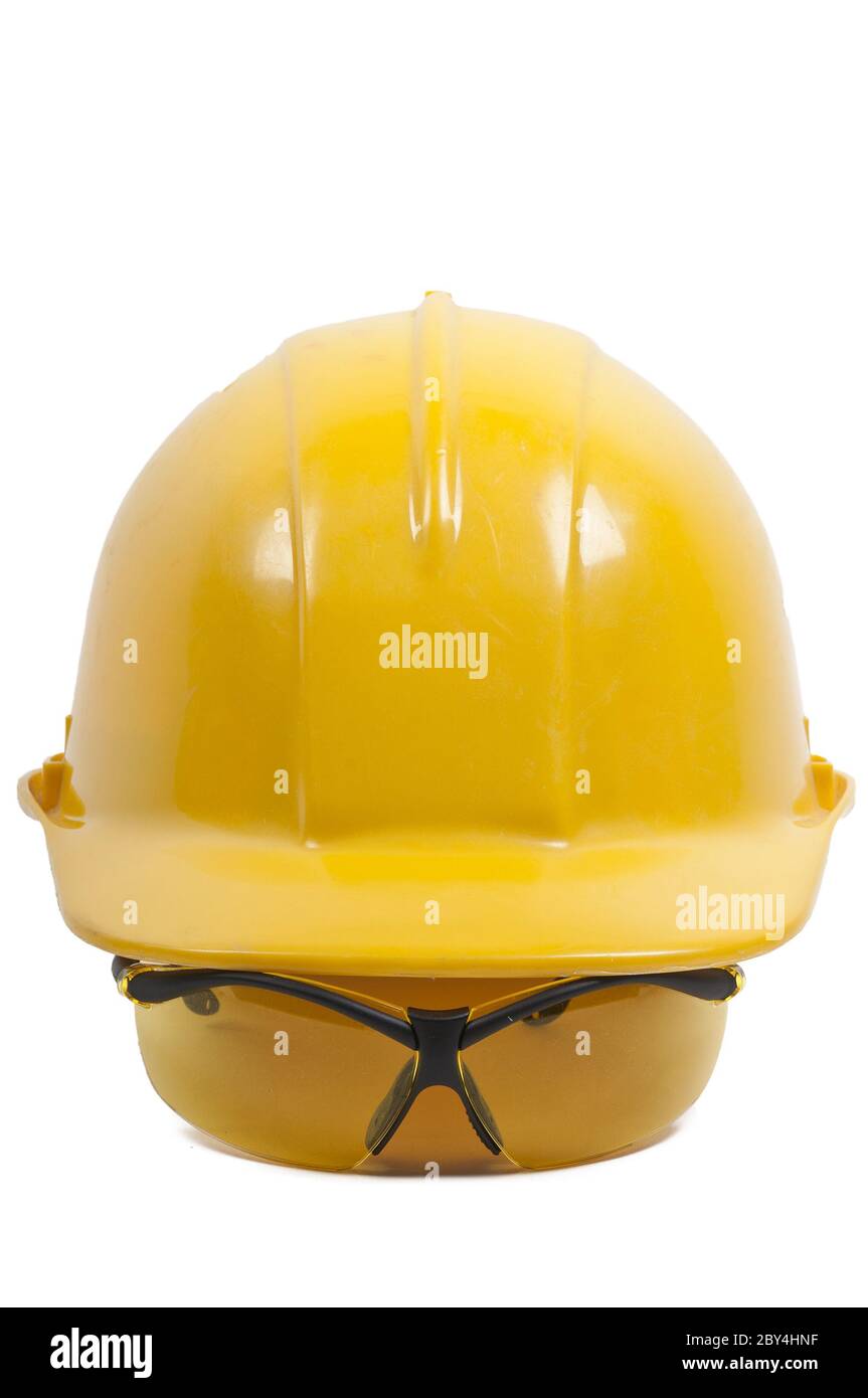 Safety Glasses and Hard Hat Stock Photo Alamy