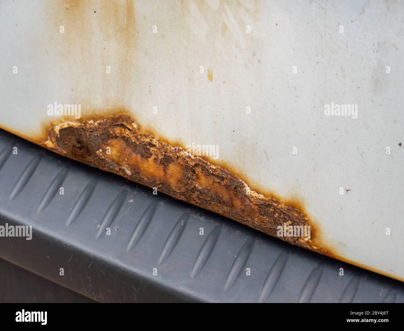 Rust on an old car Stock Photo