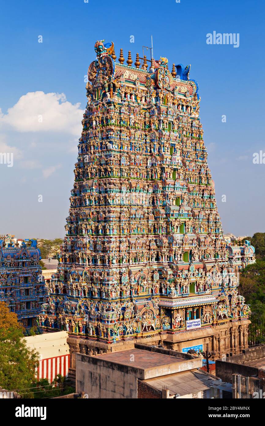 Madurai Meenakshi Amman Temple, South India Stock Photo - Alamy