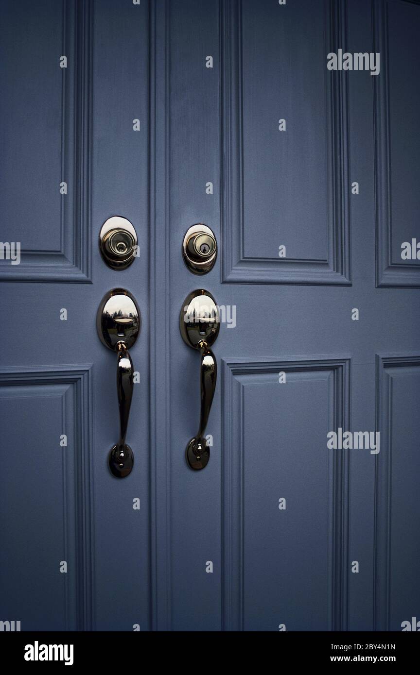 Closed Door Double Doors High Resolution Stock Photography and Images