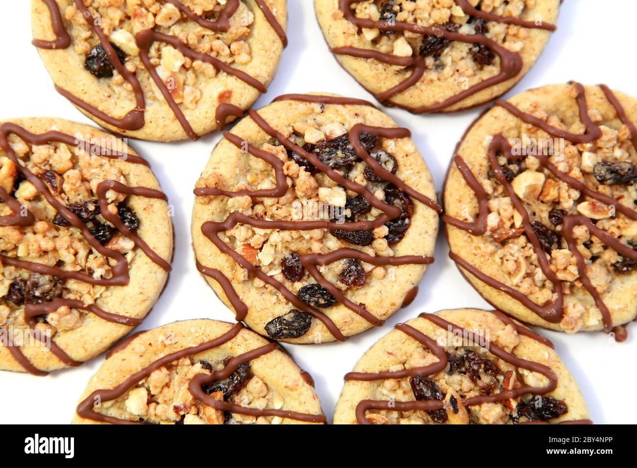 tasty cookies with dry fruits and grain Stock Photo Alamy