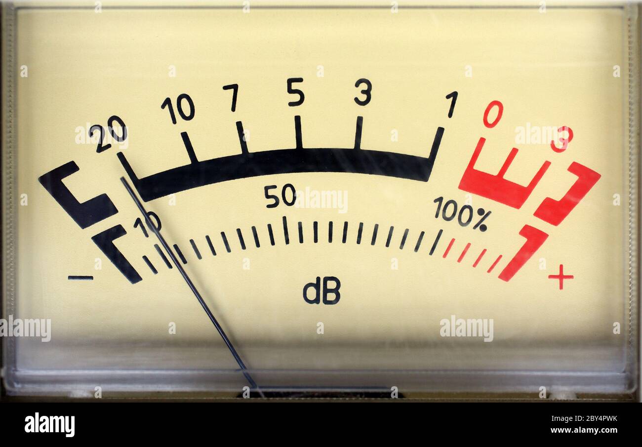 sound decibel meter Stock Photo