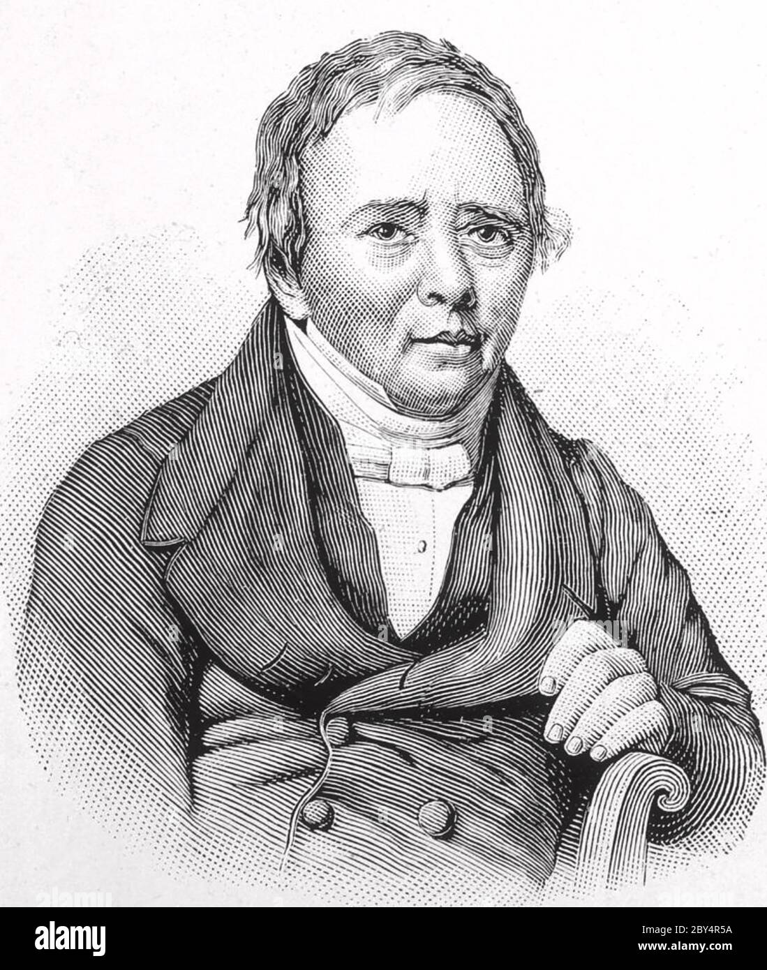 HANS CHRISTIAN ØRSTED (1777-1851) Danish physicist and chemist Stock Photo