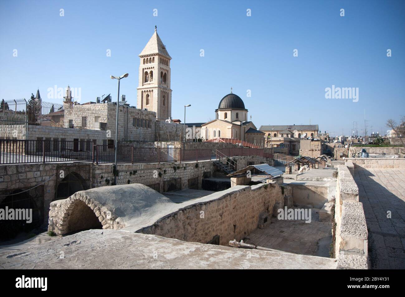 Old jerusalem roofs from hi-res stock photography and images - Alamy