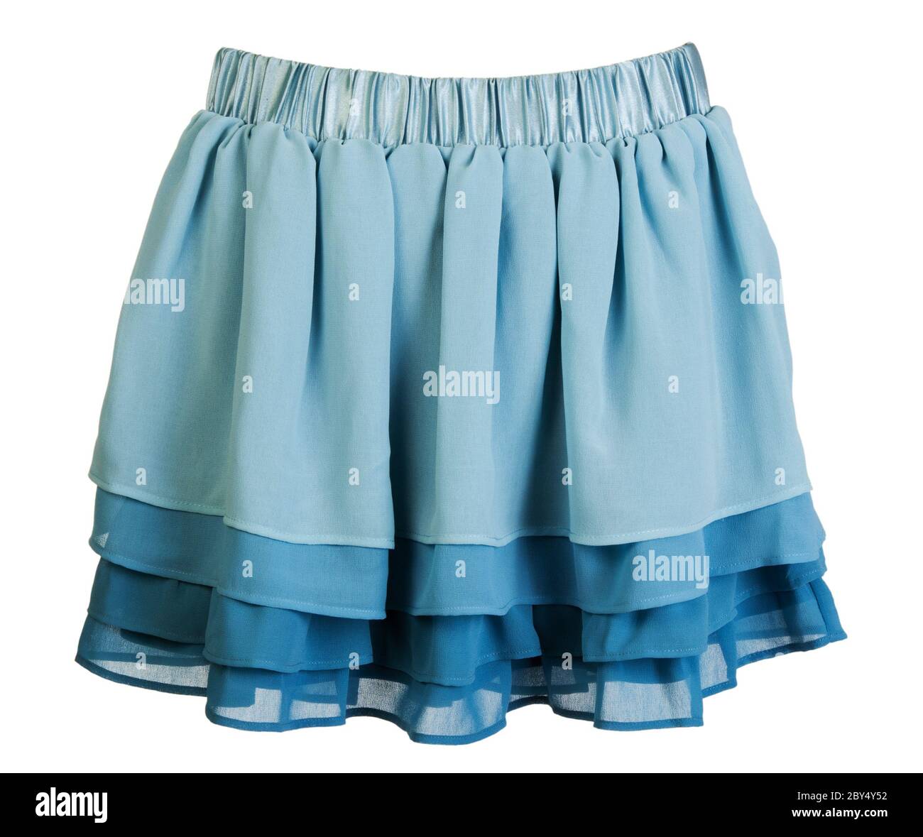 Ziggy Satin Mini Skirt Electric Blue
