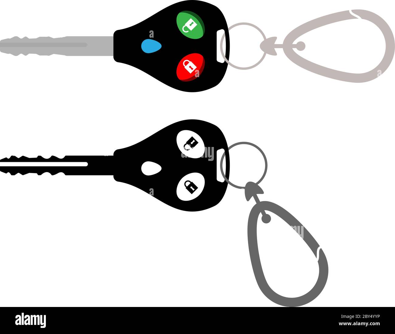 Car Key Victor Keyring vector vectors hi-res stock photography and images - Alamy