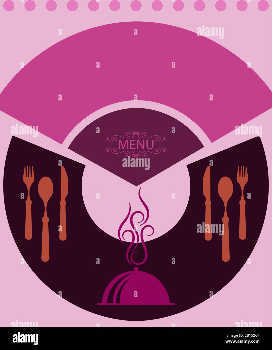 Menu Card Design Template Vector Illustration Stock Vector Image & Art ...