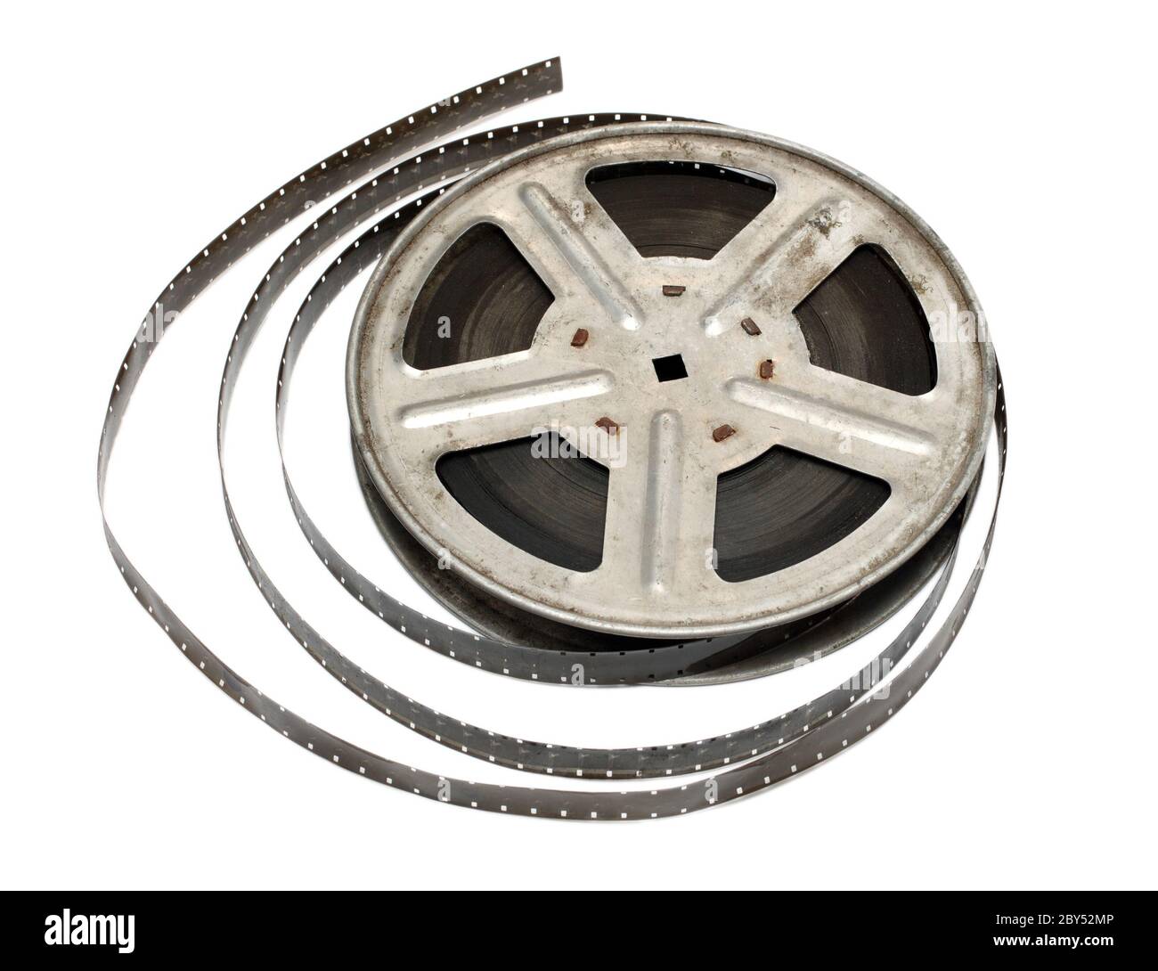 Old metal movie film reel Cut Out Stock Images & Pictures - Alamy