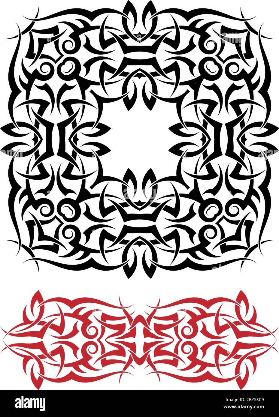 Tribal Tattoo Design Vector Illustration Stock Vector Image & Art - Alamy