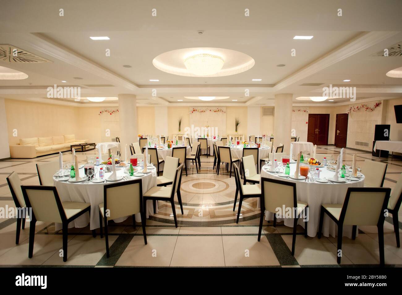 interior of the restaurant Stock Photo