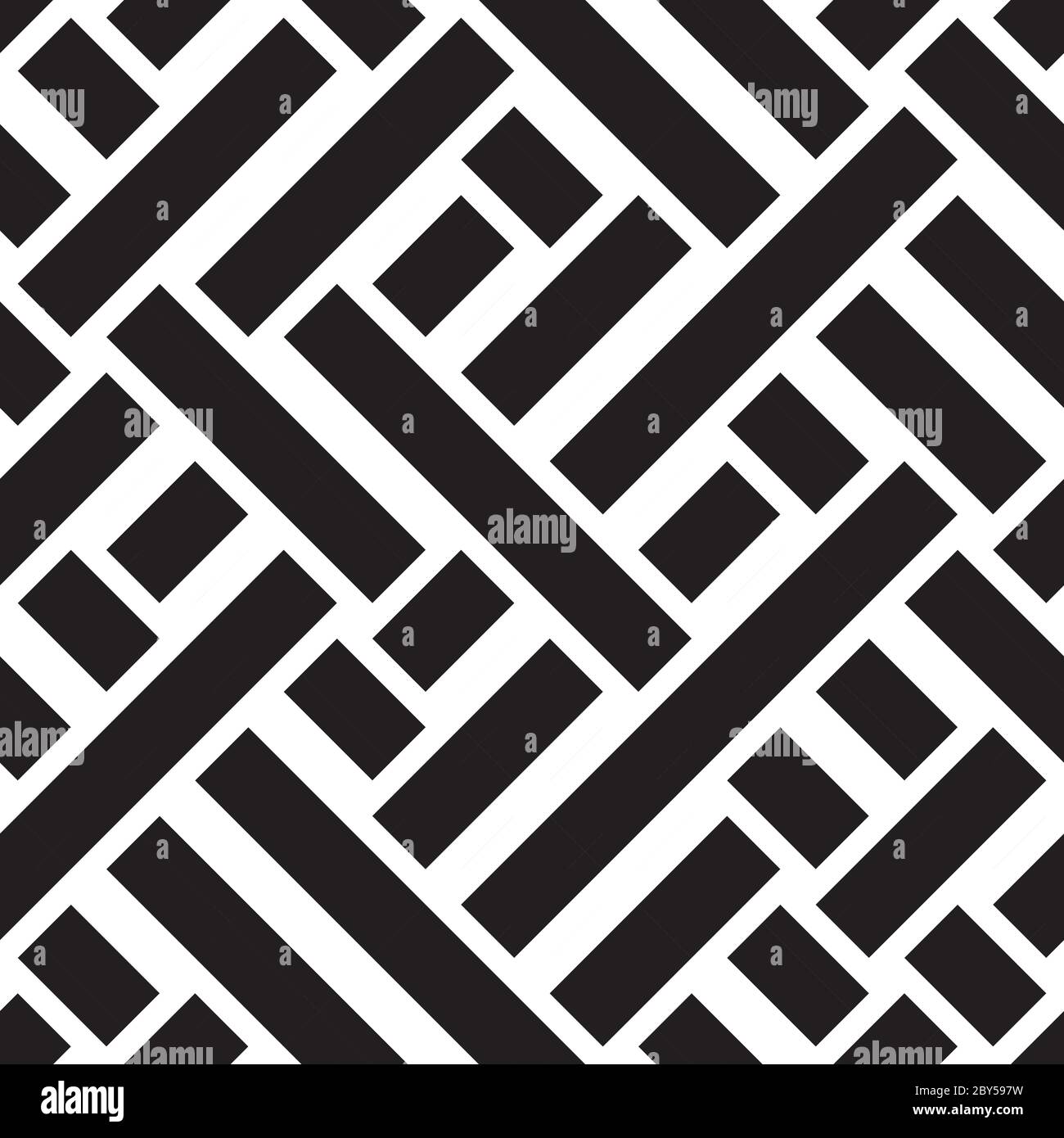 Seamless pattern with oblique black bands Stock Vector