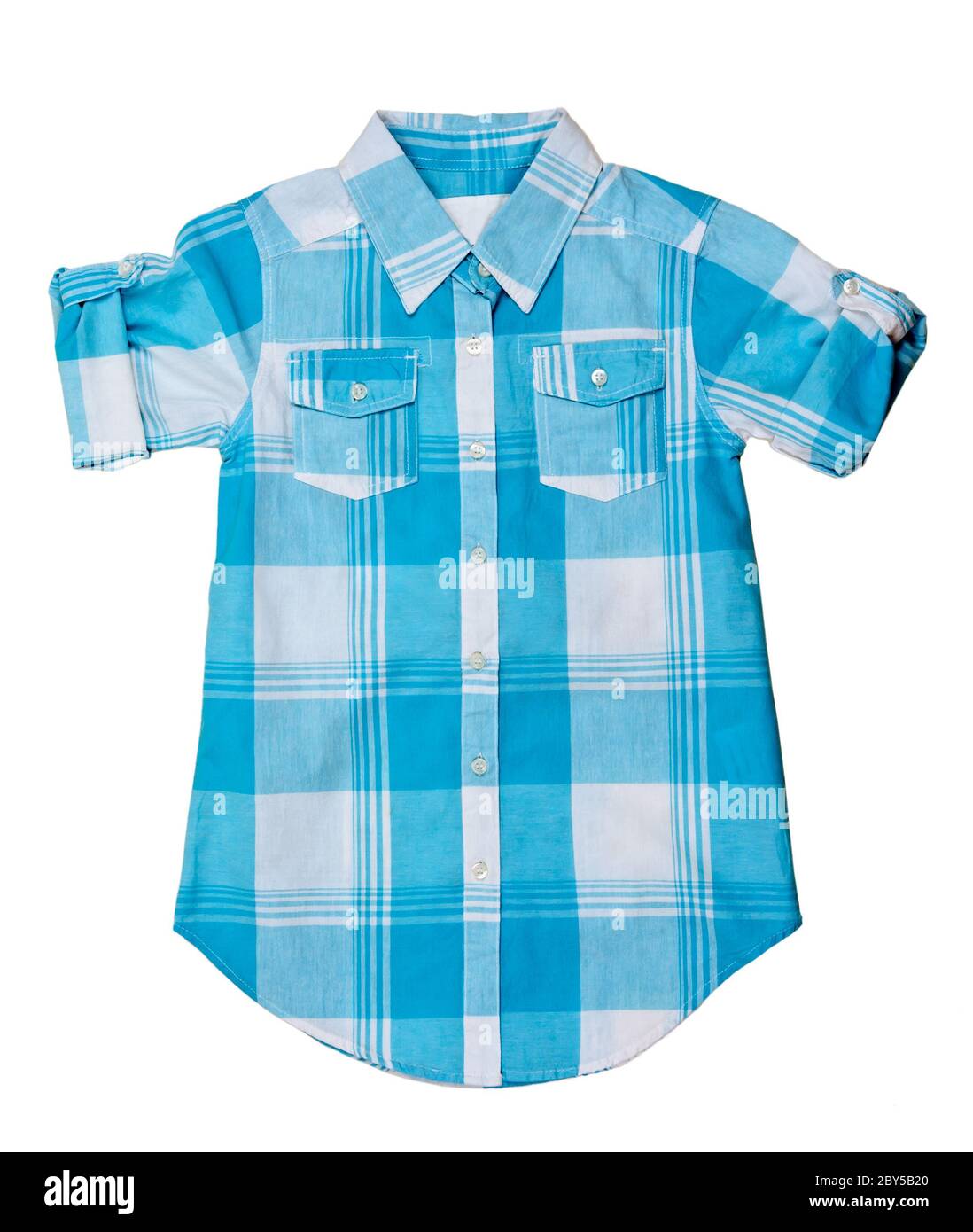 blue plaid shirt Stock Photo - Alamy